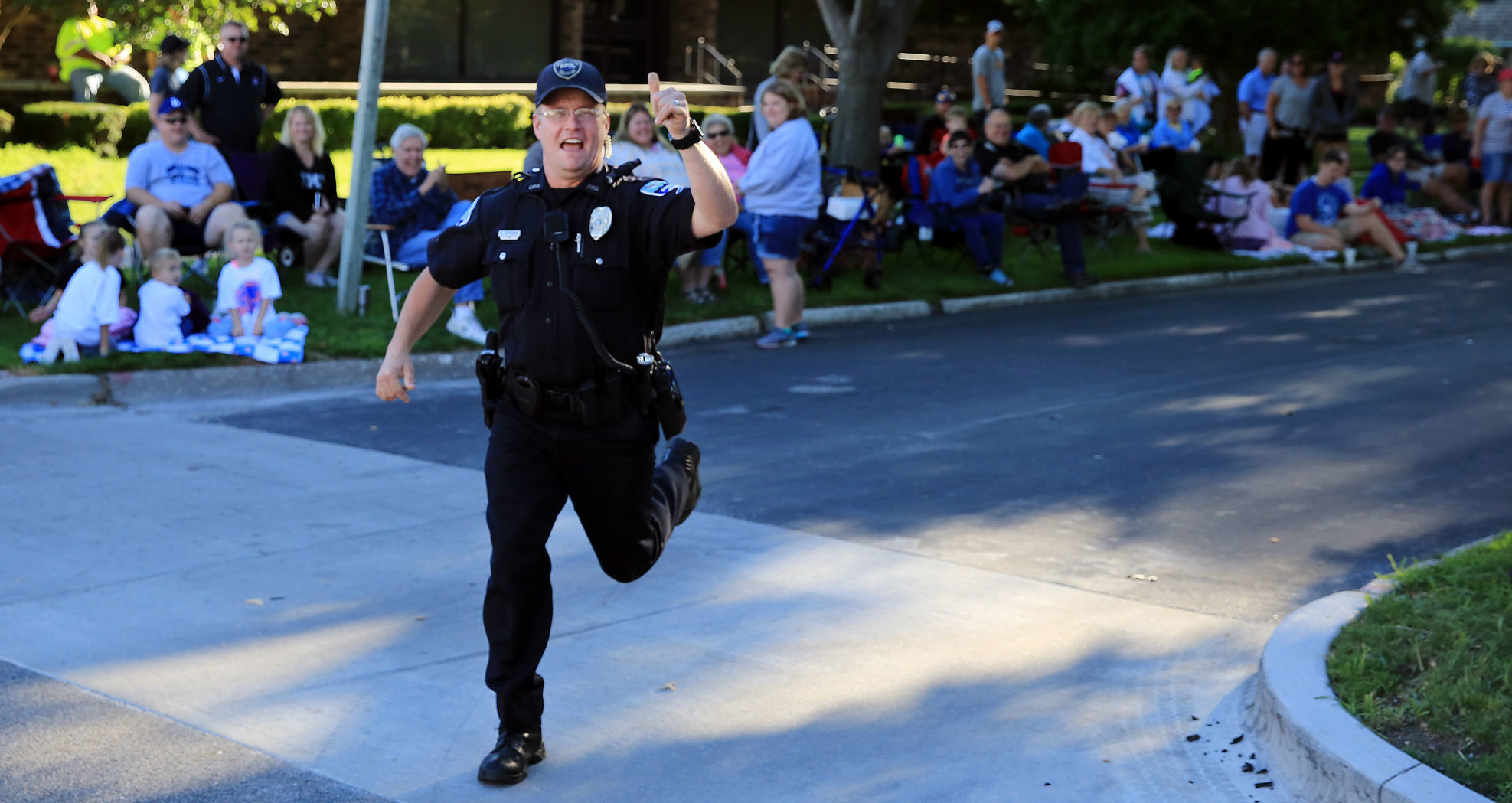 Officer on the route
